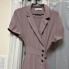 ミッシュマッシュ サイドプリーツワンピ モカ