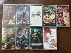 PSP ゲームセット 9本セット 説明書付き
