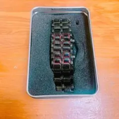 LEDデジタルウォッチ ブラック　腕時計　ジャンク