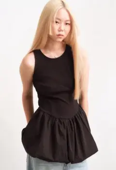 H&M バブルヘム ミニワンピース XS 新品
