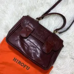極美品✨HIROFU ヒロフ 2way ショルダーバッグ ハンドバッグ