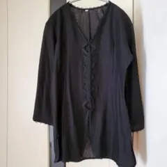 【新品未使用】モロッコ カフタン風刺繍入りブラウスM