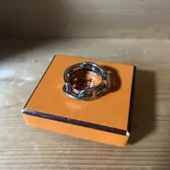 【新品未使用】HERMES シェーヌダンクル スカーフリング シルバー