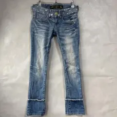 美品☆レッドペッパー スキニーデニム 24 ダメージデニム ジーパン ジーンズ