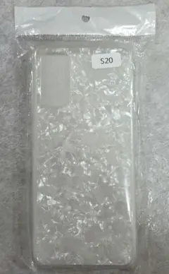 GALAXY S20　ソフトケース　ホワイト　オーロラ