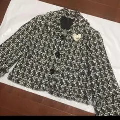ツイード ジャケット、RENE ルネ ブローチ