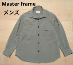 Master frame メンズ カーキ 長袖シャツ