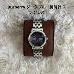 Burberry ダークブルー腕時計 ステンレス【電池交換済み】 11897691_1.jpg