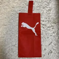 プーマ　PUMA　シューズケース　赤色　不織布
