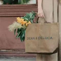 DEAN&DELUCA ディーン&デルーカ メッシュトートバッグ ゴールド L