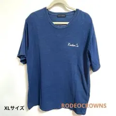 RODEO CROWNS ブルー Tシャツ　メンズ　XLサイズ