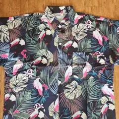 SALE【新品】鳥柄 オーバーサイズシャツ