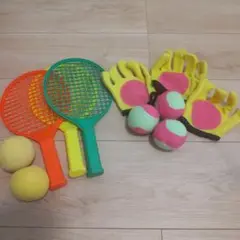 ラケット、グローブセット