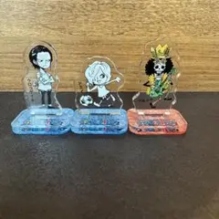 ワンピースアクリルminiフィギュア　クロコダイル　ドミノ　ブルック　ベッジ