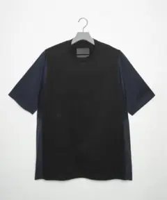 FUMITO GANRYU 切替ビッグTシャツ サイズ3 ブラック 日本製