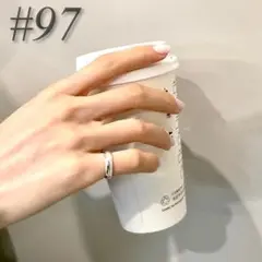 97 シルバー リング デザイン フリーサイズ 925 pinky ピンキー