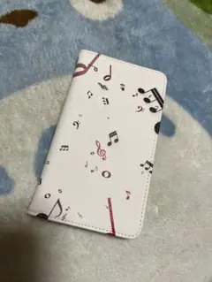 手帳型ケース 音符　iPhone6.7.8 plusシリーズ