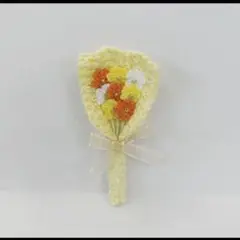 枯れない花束　ミニブーケ　小花　オレンジ