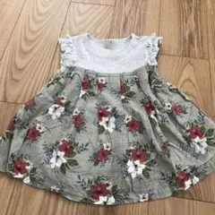 petit main 花柄チュニック 120サイズ