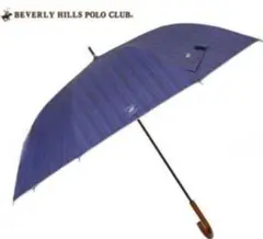 BEVERLY HILLS POLO CLUB 紺ストライプ 晴雨傘 70cm