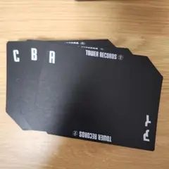 タワレコ CDインデックスプレート 黒 (1)