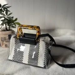 【美品】ショルダーバッグ トートバッグ クリア インナーポーチバッグ付 3way