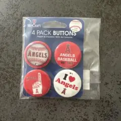 WinCraft エンジェルス ANGELS 缶バッチ4個セット　buttons