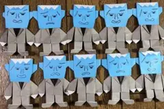 ハロウィン フランケンシュタイン折り紙 ハンドメイド