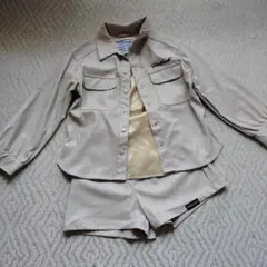 Pinkhunt ベージュ ジャケット・ショートパンツセット