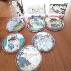 コナン展 ピンバッジ 6個セット+アクリルキーホルダー