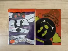 ディズニー　クリアファイル　ハロウィン　２枚セット　新品&使用済