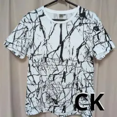 Calvin Klein クラックパターン Tシャツ　総柄　カルバンクライン
