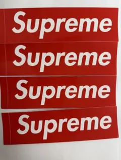 Supreme ステッカー 4枚セット 赤