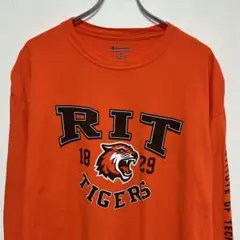 champion ロチェスターRITタイガース　カレッジチーム　ロングTシャツ