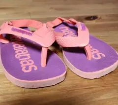 Havaianas キッズ ビーチサンダル ピンク/パープル