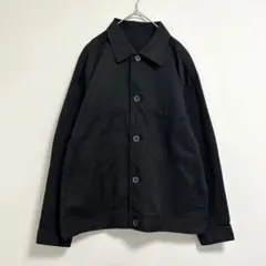 ジーユー GU シェフジャケット 【M】 黒 メンズ アウター ダブルポケット