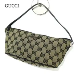 GUCCI グッチ ポーチ バニティ ハンドバッグ GG キャンバス