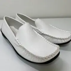 ★今、流行り！★【新品】大人が履く本革風モカシン：ドライビングシューズ24cm