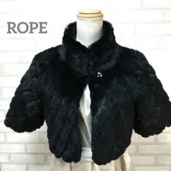 【ROPE】ショートファーコート/ラビットファー/ケープ