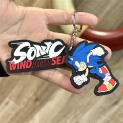 ソニックザヘッジホッグ　コラボ　WIND AND SEA ラバーキーホルダー