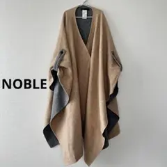 美品✨noble ノーブル　ポンチョ　ケープコート　羽織り　ウール　リバーシブル 2025年最新】ノーブル レディース ポンチョ・ケープコートの人気