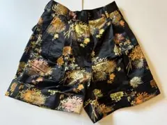 ドリスヴァンノッテン ボタニカル柄フロントタック ハーフパンツ16SS 美品 ドリスヴァンノッテン ボタニカル柄フロントタック ハーフパンツ