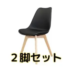 イームズチェア　クッションタイプ　黒2脚