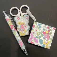 マイメロディ サンリオ　文房具セット 花柄
