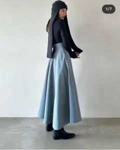 CLANE CHAMBRAY CIRCULAR SKIRT☆クラネ新宿店限定