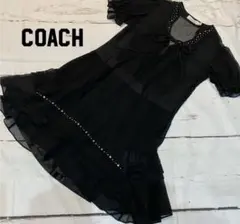 COACH 膝丈 半袖ワンピース キャミソール セット