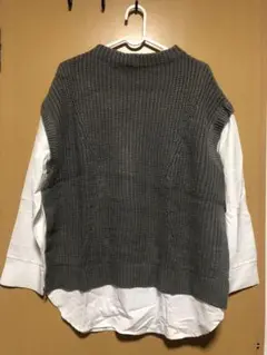 しまむら 重ね着風トップス