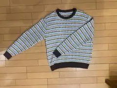 【DAMMIT購入】70s ニット セーター USA製 ポーカーズ 短丈
