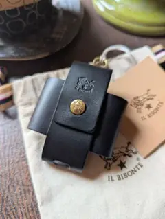 イルビゾンテ IL BISONTE Airpodsケース ブラック