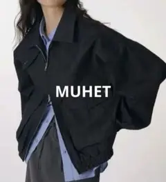 MUHET/デニムブルゾン/インディゴブルー